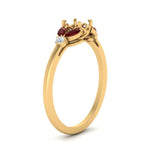 Load image into Gallery viewer, vintage-marquise-and-round-engagement-semi-mount-with-ruby-in-yellow-gold-FDENR635SMRGRUDRANGLE2-NL-YG