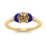 Load image into Gallery viewer, vintage-marquise-and-round-engagement-semi-mount-with-sapphire-in-yellow-gold-FDENR635SMRGSABLANGLE5-NL-YG