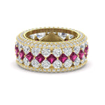 Load image into Gallery viewer, Vintage Princess And Round Anniversary Eternity Band