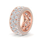 Load image into Gallery viewer, Vintage Princess And Round Anniversary Eternity Band