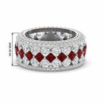 Load image into Gallery viewer, Vintage Princess And Round Anniversary Eternity Band