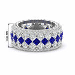 Load image into Gallery viewer, Vintage Princess And Round Anniversary Eternity Band