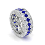 Load image into Gallery viewer, Vintage Princess And Round Anniversary Eternity Band