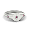 Load image into Gallery viewer, Vintage Starburst Signet Ring