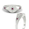 Load image into Gallery viewer, Vintage Starburst Signet Ring