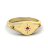 Load image into Gallery viewer, Vintage Starburst Signet Ring