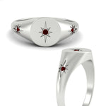 Load image into Gallery viewer, Vintage Starburst Signet Ring