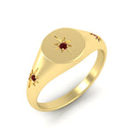 Load image into Gallery viewer, Vintage Starburst Signet Ring