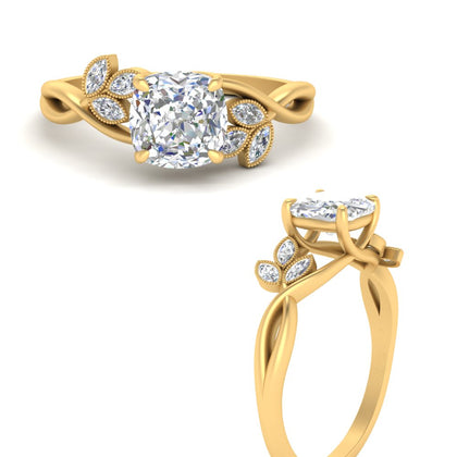 vintage-style-leaf-cushion-diamond-ring-in-yellow-gold-FD10962CURANGLE3-NL-YG