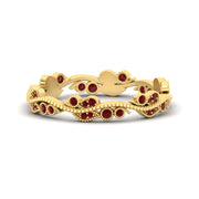 Vintage Wave Diamond Band