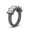 Load image into Gallery viewer, wedding-band-5-stone-diamond-radiant-cut-4-carat-in-black-gold-FD8008RAB-4.00CT-NL-BG.jpg