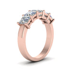 Load image into Gallery viewer, wedding-band-princess-cut-white-diamond-in-14K-rose-gold-FD8008PRB-2.5CT-NL-RG.jpg