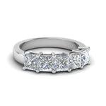 Load image into Gallery viewer, wedding-band-princess-cut-white-diamond-in-14K-white-gold-FD8008PRB-2.5CT-NL-WG.jpg