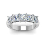Load image into Gallery viewer, wedding-band-princess-cut-white-diamond-in-14K-white-gold-FD8008PRB-2.5CT-NL-WG.jpg