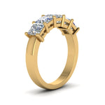Load image into Gallery viewer, wedding-band-princess-cut-white-diamond-in-14K-yellow-gold-FD8008PRB-2.5CT-NL-YG.jpg