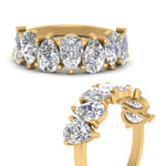 Load image into Gallery viewer, Wedding Band Teardrop Diamond 3.50 Carat