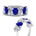 Load image into Gallery viewer, Wedding Band Teardrop Diamond 3.50 Carat