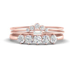 Load image into Gallery viewer, wedding-ring-diamond-stack-in-rose-gold-FD10138B-NL-RG.jpg