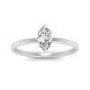 Load image into Gallery viewer, Marquise Cut Thin Setting Hidden Halo Diamond Ring