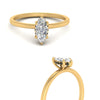 Load image into Gallery viewer, Marquise Cut Thin Setting Hidden Halo Diamond Ring