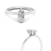 Load image into Gallery viewer, Marquise Cut Thin Setting Hidden Halo Diamond Ring