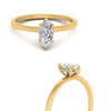 Load image into Gallery viewer, Marquise Cut Thin Setting Hidden Halo Diamond Ring