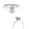 Load image into Gallery viewer, Marquise Cut Thin Setting Hidden Halo Diamond Ring