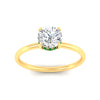 Load image into Gallery viewer, whisper-thin-setting-hidden-emerald-round-cut-halo-engagement-ring-in-yellow-gold-fdenr9359rogemgrangle5-nl-yg.jpg