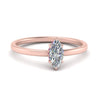 Load image into Gallery viewer, Marquise Cut Thin Setting Hidden Halo Diamond Ring