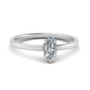 Load image into Gallery viewer, Marquise Cut Thin Setting Hidden Halo Diamond Ring