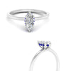 Load image into Gallery viewer, Marquise Cut Thin Setting Hidden Halo Diamond Ring