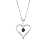 Load image into Gallery viewer, round-black-diamond-solitare-heart-pendant-in-prong-set-FDPD60961GBLACK-NL-WG