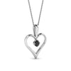 Load image into Gallery viewer, round-black-diamond-solitare-heart-pendant-in-prong-set-FDPD60961GBLACK-NL-WG