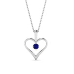 Load image into Gallery viewer, round-blue-sapphire-solitare-heart-pendant-in-prong-set-FDPD60961GSABL-NL-WG