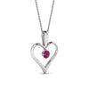 Load image into Gallery viewer, round-dark-pink-sapphire-solitare-heart-pendant-in-prong-set-FDPD60961GSADRPI-NL-WG