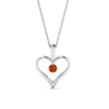 Load image into Gallery viewer, round-orange-sapphire-solitare-heart-pendant-in-prong-set-FDPD60961GSAOR-NL-WG