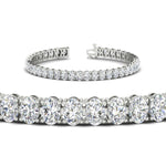 Load image into Gallery viewer, Women Oval Diamond Tennis Bracelet 10 Carat