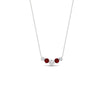 Load image into Gallery viewer, women’s-half-carat-five-stone-diamond-pendant-with-ruby-in-white-gold-FD-PD11130ROGRUDRANGLE1-0.50CT-NL-WG