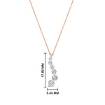 Load image into Gallery viewer, women’s-half-carat-journey-diamond-pendant-in-FDPD1704RO-0.50CT-NL-RG