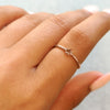 Load image into Gallery viewer, womens-thin-rose-gold-star-ring-FD9433GWHAND-RG.jpg