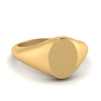 yellow gold signet ring
