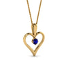 Load image into Gallery viewer, round-blue-sapphire-solitare-heart-pendant-in-prong-set-FDPD60961GSABL-NL-YG