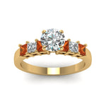 Load image into Gallery viewer, yellow-gold-round-white-diamond-engagement-wedding-ring-with-orange-sapphire-in-prong-set-FDENS1027RORGSAORANGLE5-NL-YG_936e0112-7c45-43f0-bd53-47b51900cf6c