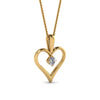 Load image into Gallery viewer, round-white-diamond-solitare-heart-pendant-in-prong-set-FDPD60961-NL-YG