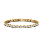 Load image into Gallery viewer, zig-zag-tennis-diamond-bracelet-in-yellow-gold-FDBRC10410-NL-YG