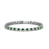 Load image into Gallery viewer, zig-zag-tennis-emerald-bracelet-in-white-gold-FDBRC10410GEMGR-NL-WG
