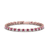 Load image into Gallery viewer, zig-zag-tennis-pink-sapphire-bracelet-in-rose-gold-FDBRC10410GSADRPI-NL-RG