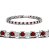 Load image into Gallery viewer, zig-zag-tennis-ruby-bracelet-in-white-gold-FDBRC10410GRUDRANGLE2-NL-WG
