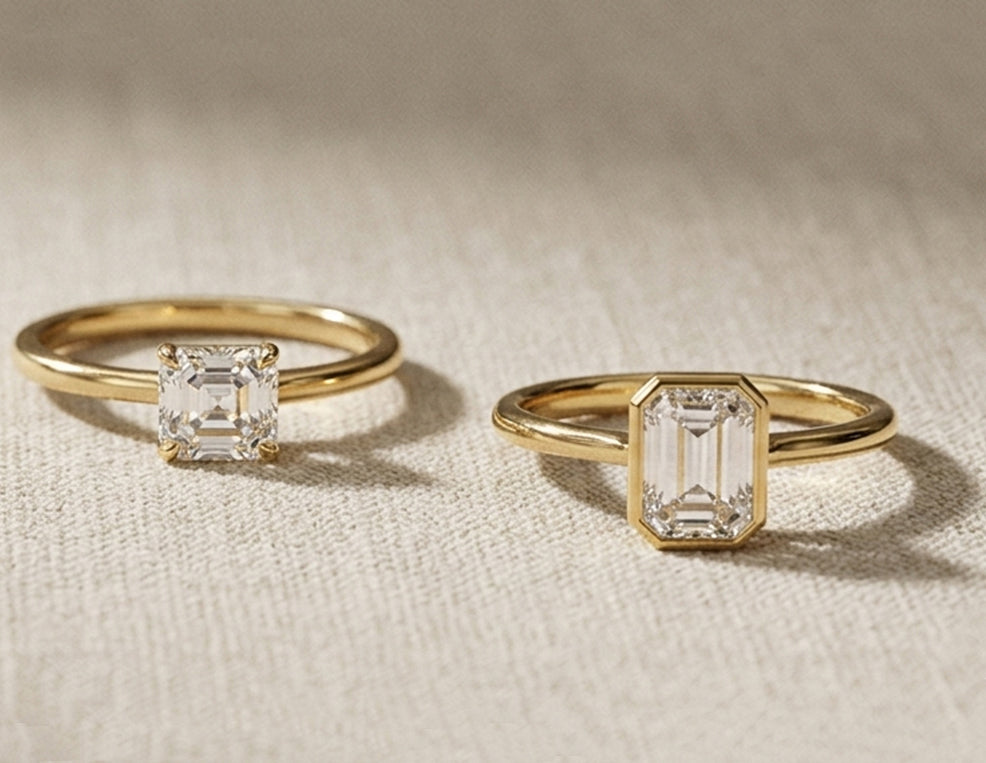 Asscher Cut vs Emerald Cut Diamonds