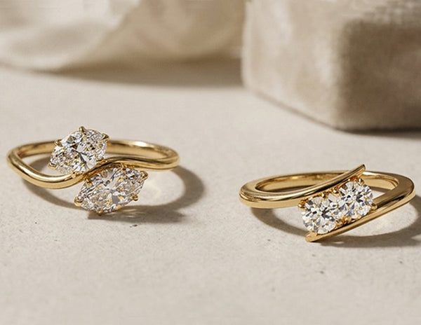 How to Buy a Two Stone Engagement Ring: Shape, Setting, Stone Size & Metal Guide